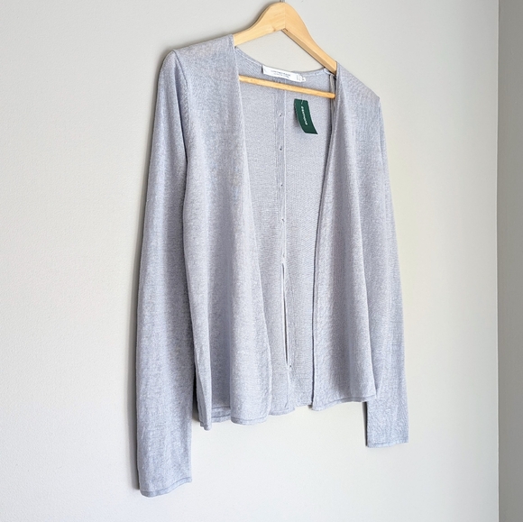 NWT Simons 100% Linen Button-Back Cardigan - Picture 2 of 11